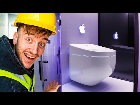 my parents told me to unclog the toilet.. So I Made Their DREAM BATHROOM! thumbnail