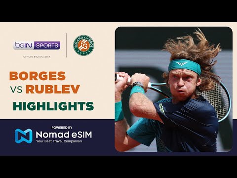 Nuno Borges vs Andrey Rublev | Roland-Garros 2026 | Match Highlights thumbnail
