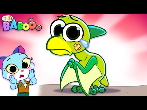 Funny FLYING BABY DINO Joke | Club Baboo | 1 HOUR Hilarious Dino Video for Kids | Pteradactyl T-Rex thumbnail