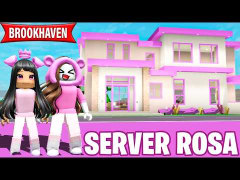Vivo per UN GIORNO in UN SERVER Solo ROSA su Brookhaven ROBLOX! thumbnail