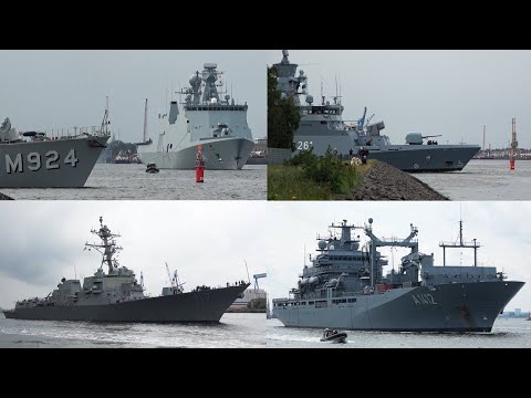 Impressive Warship Parade | 19 NATO Ships leaves Rostock for Baltops 2025 Exercise thumbnail