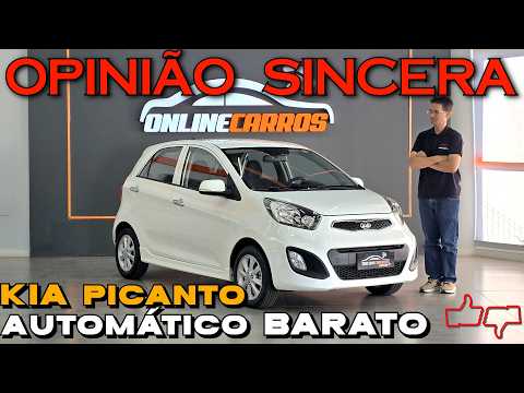 Carro automático BARATO? Kia Picanto! Não estraga, é ECONÔMICO, seguro, mas tem problemas. Avaliação thumbnail