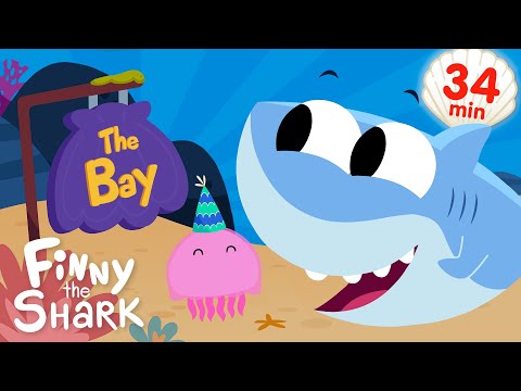 Down In The Bay + More Kids Songs | Finny the Shark | Kids Songs thumbnail