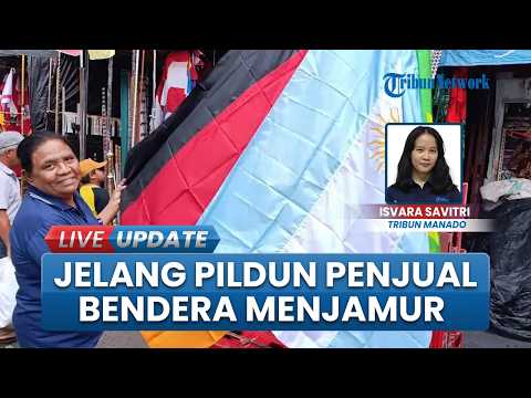 Jelang Piala Dunia 2026, Euforia Sampai ke Penjual Bendera yang Menjamur di Pasar 45 Kota Manado thumbnail