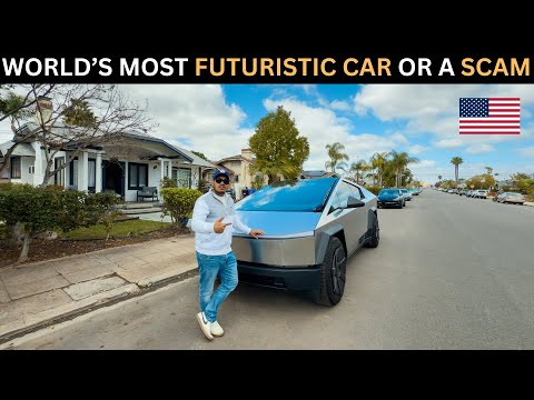 Testing the Tesla CYBERTRUCK in California USA || Crazy experience || thumbnail