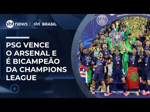 Champions: nos pênaltis, PSG vence o Arsenal e é bicampeão | #SBTNews thumbnail
