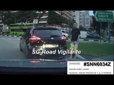 20may2026 hougang  phv #SNN6034Z nissan kicks upset at camcam for honking for abrupt lane change thumbnail