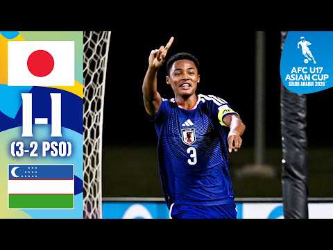 JAPAN knock out holders after DRAMATIC FINISH | Japan - Uzbekistan | Highlights | AFC U17 Asian Cup™ thumbnail