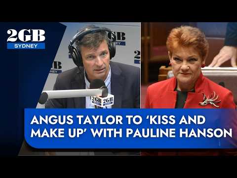 Angus Taylor to ‘kiss and make up’ with Pauline Hanson thumbnail