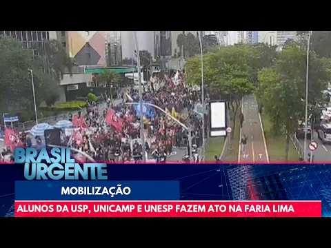 Estudantes de universidades estaduais realizam protesto em SP | Brasil Urgente thumbnail