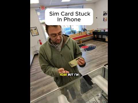 SIM CARD STUCK IN PHONE!!! #brokenfix #smartphone #tech #problemfix #cellphone #brokenphone #phone thumbnail