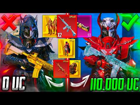 ВЫБИЛ 2 ЛЕДНИКА! Прокачка САМОГО УДАЧНОГО АККАУНТА на 100000 UC В PUBG MOBILE! ПРОКАЧАЛ АККАУНТ ПУБГ thumbnail
