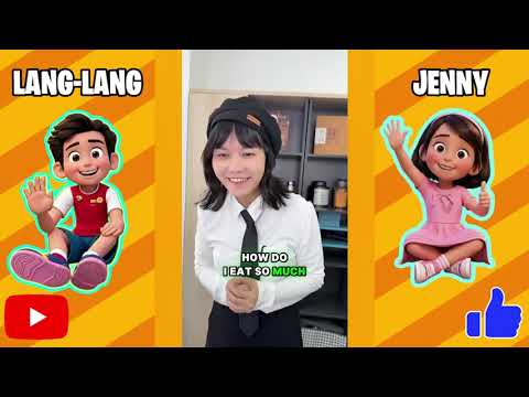 Langlang and Jenny's funny compilation. #funny #comedyvideos thumbnail