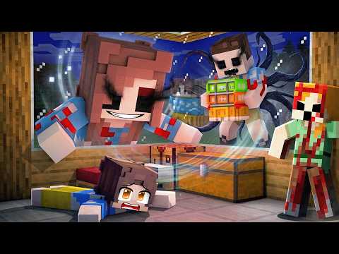 CANAVAR CATALİNA VE BARS KÖYÜMÜZÜ YOK ETTİ - Minecraft thumbnail