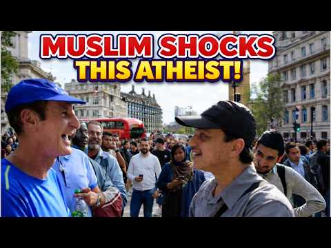 Muslim Changes his heart! Mansur Vs Atheist | Speakers Corner | Hyde Park thumbnail