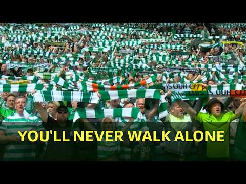 Celtic Fans Sing YOU'LL NEVER WALK ALONE (YNWA) Before Title Decider vs Hearts | 2026 thumbnail