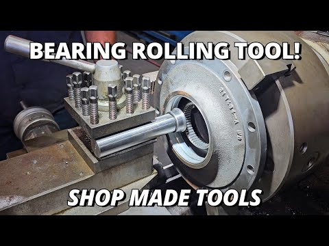 Making a ROLLING TOOL to Lock a Bearing Sleeve | Shop Made Tools thumbnail