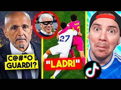 Champions: FURTO della ROMA!! IL MILAN è FINITO... - REAZIONE TIKTOK SUL CALCIO thumbnail