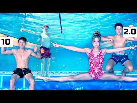 Sibling Rivalry! Underwater Gymnastics Competition! thumbnail