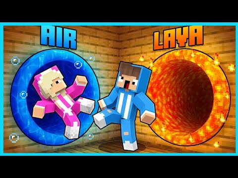 MIPAN & ZUZUZU MENEMUKAN LUBANG RAHASIA AIR DAN LAVA DI MINECRAFT SURVIVAL! thumbnail