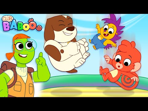 Dinosaur Bouncy Castle | Club Baboo and friends play, but watch out for that scary dino! thumbnail