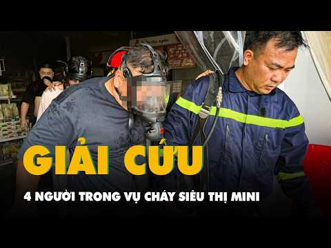 Cứu 4 người trong vụ cháy siêu thị mini ở Hà Nội thumbnail