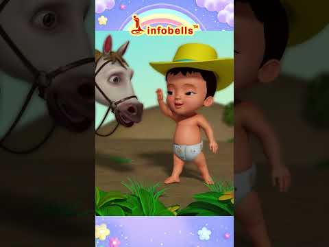 Chal Mere Ghode Chal Chal Chal - Horse Song | Hindi Rhymes & Cartoons | Infobells #hindirhymes thumbnail