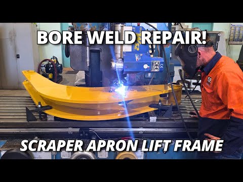 CAT 631 Apron Lift Frame Repair 🍌 | Bore Welding & Precision Boring thumbnail