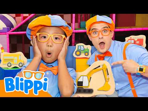 Blippi's Vehicle Scavenger Hunt! 🚗💨 Playground Fun thumbnail