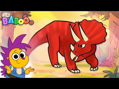 Scary Triceratops and other Awesome Dinos | Club Baboo | Learn Dinosaur Names for Kids | Fun T-Rex thumbnail