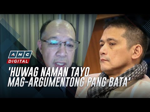 'Para tayong bata': Law expert hits Padilla over Dela Rosa arrest argument | ANC thumbnail