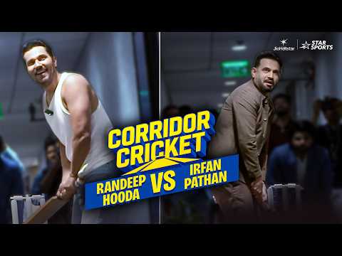 Bollywood vs Cricket! Randeep Hooda vs Irfan Pathan in an intense corridor cricket match! | #TATAIPL thumbnail
