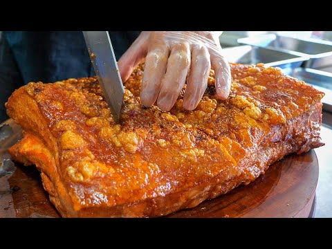 Popular! Crispy Pork Belly Making Process and Beefsteak Collection! / 超人氣! 脆皮五花肉製作過程, 人氣鐵板牛排店合輯! thumbnail