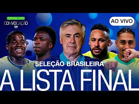 ANCELOTTI LIBERA LISTA E NEYMAR É CONVOCADO PARA A COPA DO MUNDO 2026 | CNN ESPORTES thumbnail
