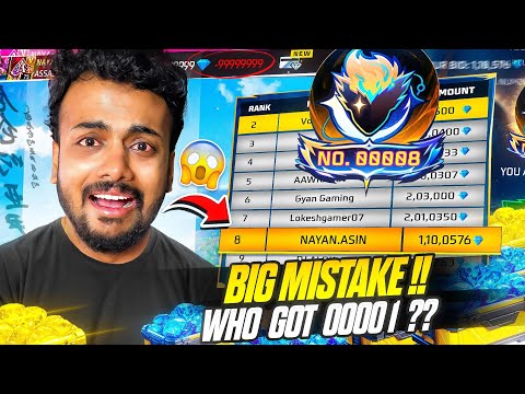 I am On 00008 no ? Big Mistake Rip diamonds 0001 Bundle Kon leke jayega - Garena Free Fire Max thumbnail