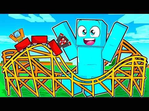 10 Segundos VS 1 Hora Construindo Montanha Russa no Minecraft! thumbnail