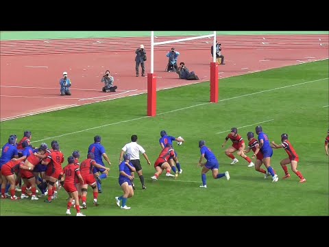 長崎北陽台　得点シーン①　前半１分　第１０4回全国高校ラグビー大会長崎県決勝戦　長崎北陽台ＶＳ長崎南山　かきどまり陸上競技場　２０２4１１２３ thumbnail