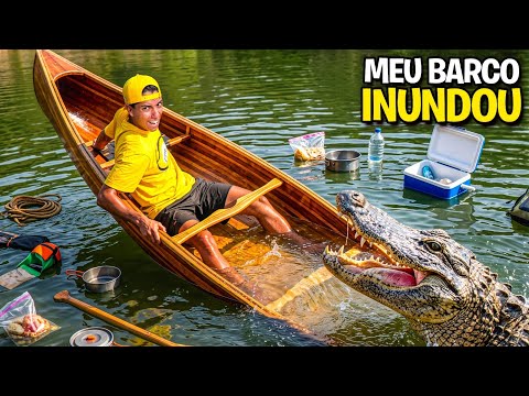 MEU BARCO AFUNDOU EM UMA LAGOA DE JACARÉS *Fui mordido ?  thumbnail