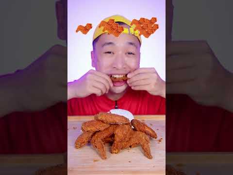 Makan Sayap Ayam Sedikit, Sedang, Banyak #asmr #mukbang #makansesuaiemoji #videomakan thumbnail
