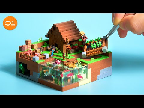 Tutorial 01 | Let's Make Minecraft Farm Village - ASMR thumbnail
