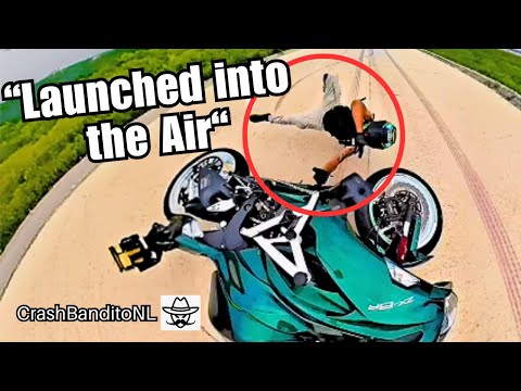 GoPro Captures Extreme Motorcycle Crashes & Insane Near Misses! | CrashBanditoNL thumbnail