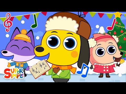 Let's Go Caroling | Sing along to your favorite Christmas songs! | Super Simple Songs thumbnail