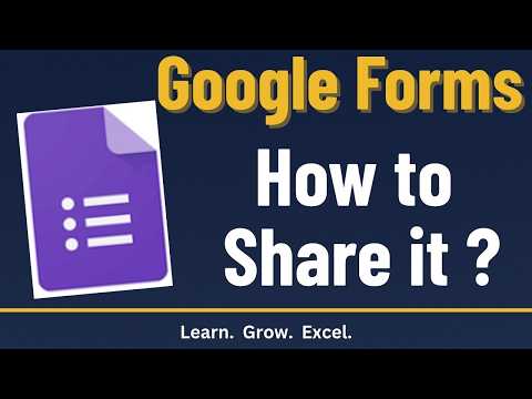 Google Forms - How to Share it ? | Computer Basics thumbnail