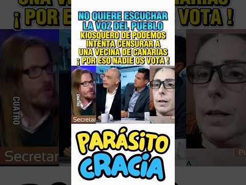 EL KIOSQUERO DE PODEMOS INTENTA CENSURAR A UNA VECINA DE CANARIAS. ¡ POR ESO NADIE OS VOTA ! thumbnail