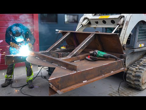 Building a Chain Mulcher from Scrap and Clearing a Forest Road With It thumbnail