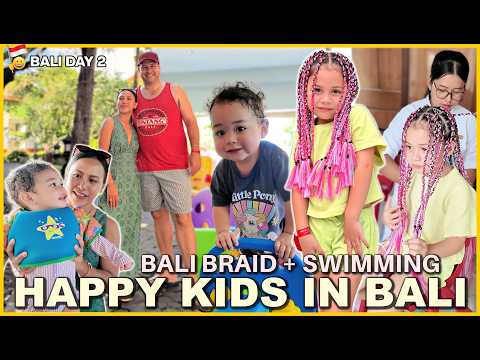ANG SAYA NG GISING NG KIDS SA BALI! NAGPA BRAID SI ATE! FAMILY FRIENDLY ANG RESORT! ❤️ | rhazevlogs thumbnail