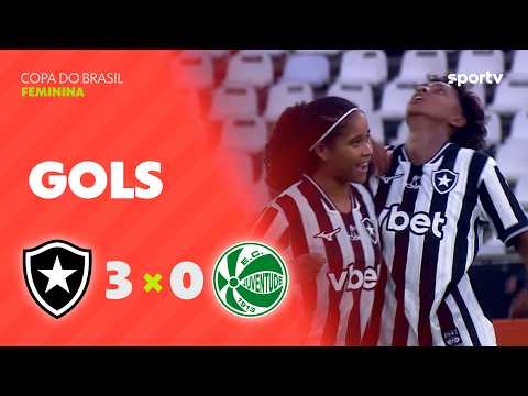 BOTAFOGO 3 X 0 JUVENTUDE | GOLS | COPA DO BRASIL FEMININA | sportv thumbnail