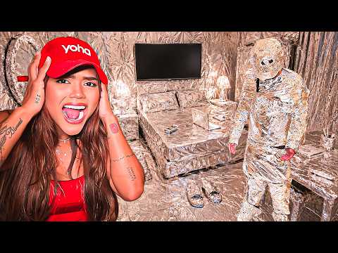 COLOCAMOS PAPEL ALUMÍNIO NO QUARTO DA CAMILA !!! TROLAGEM thumbnail