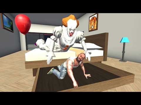 Franklin Found Scary Pennywise Clown in Indian Bike Driving 3D thumbnail