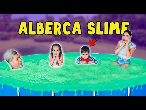 KIMA Y JUANITO LLENARON LA ALBERCA DE SLIME 😱 Jukilop | Kimberly Loaiza thumbnail